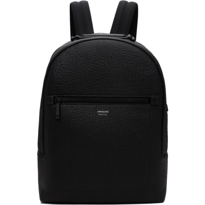 Black Leather Backpack
