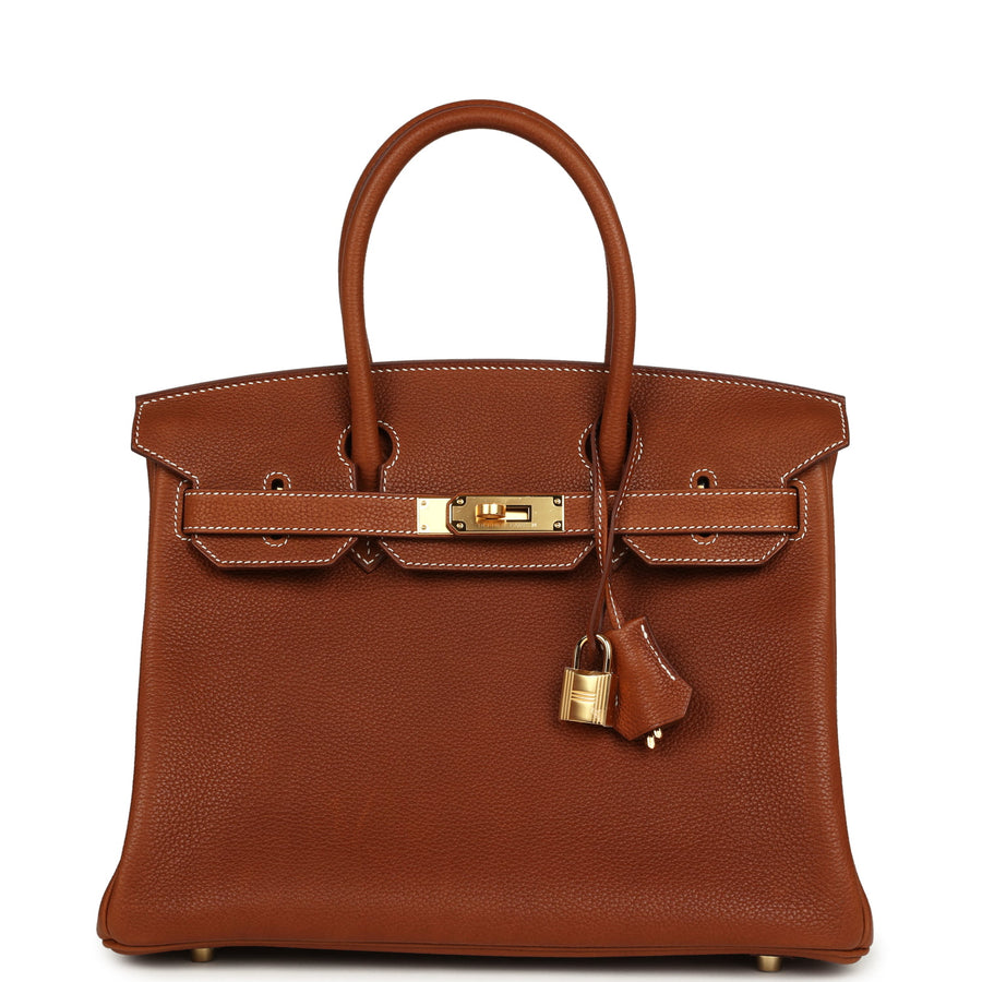 Hermes Birkin 30 Fauve Barenia Faubourg Gold Hardware