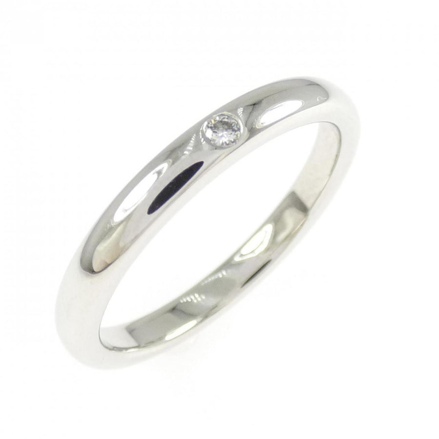 【中古】Band Ring Platinum with Diamond