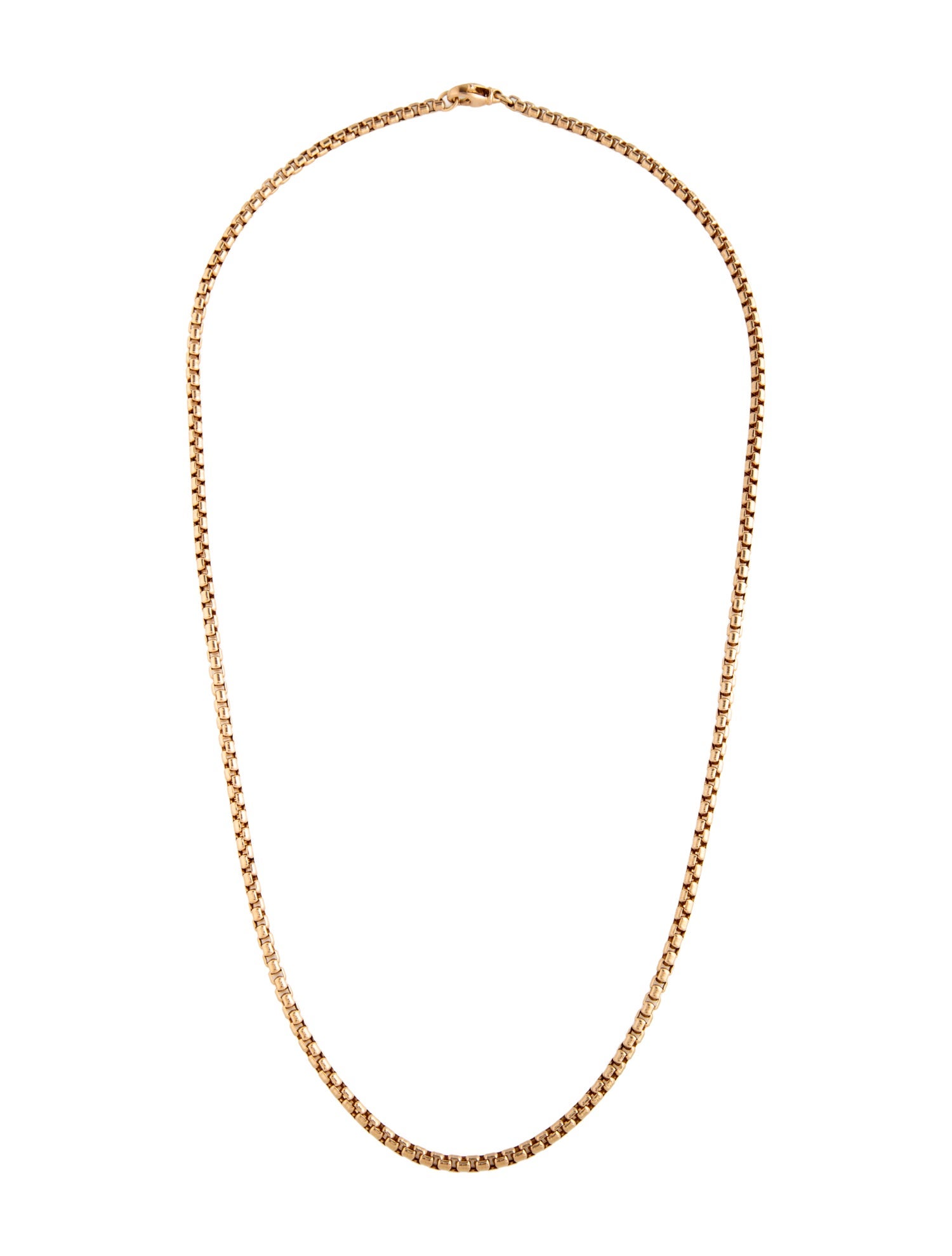 【中古】18K Box Chain Necklace（Very Good）