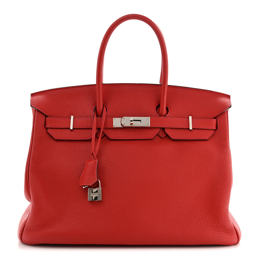【中古】Togo BIRKIN 35 Rouge Casaque