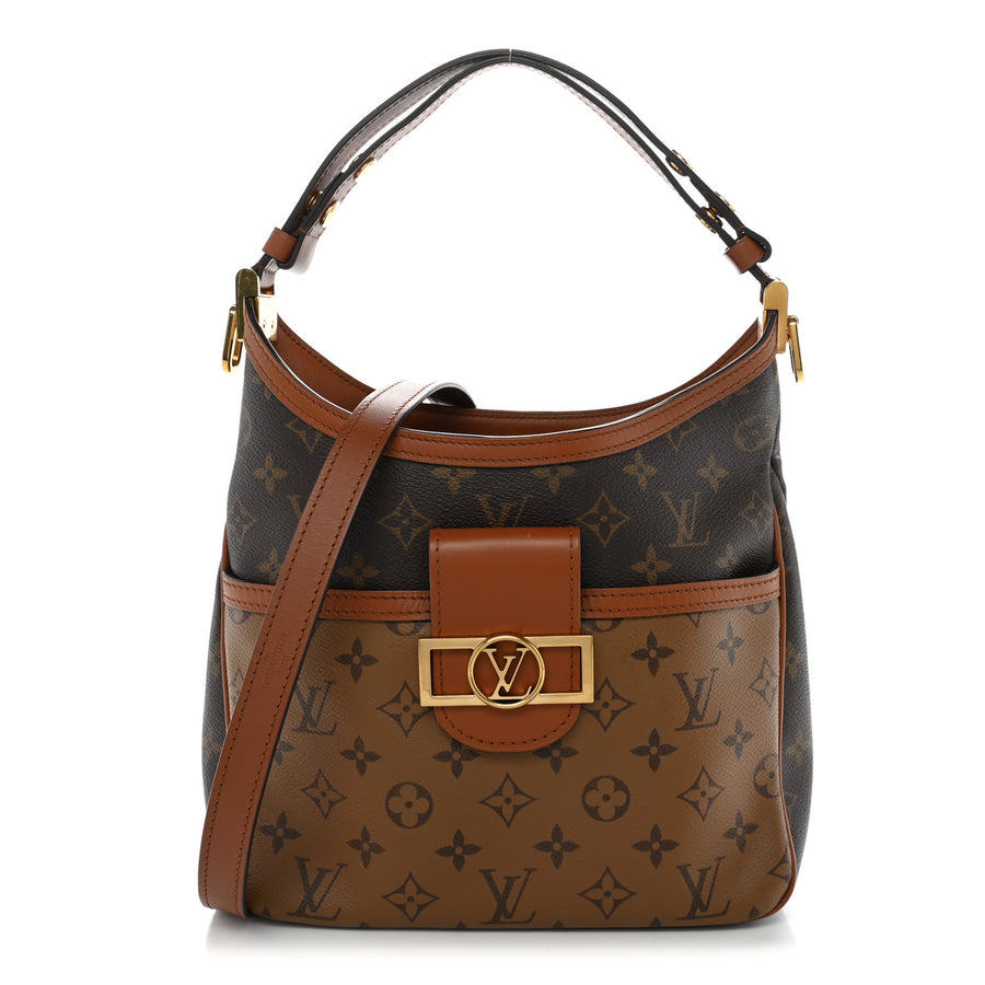 【中古】Reverse Monogram Dauphine Hobo PM