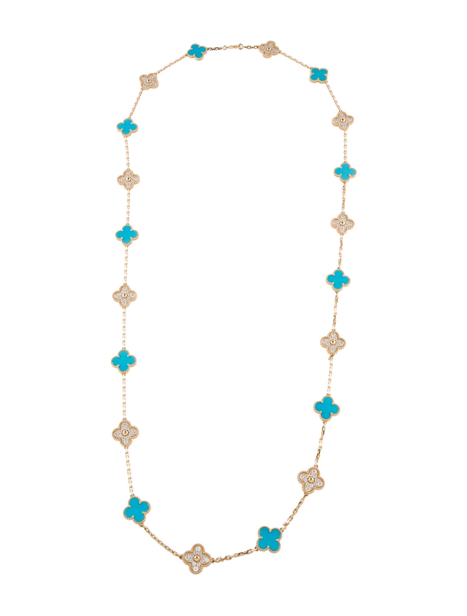 【中古】2024 Limited Edition Vintage Alhambra Long Necklace, 20 Motifs（Excellent）