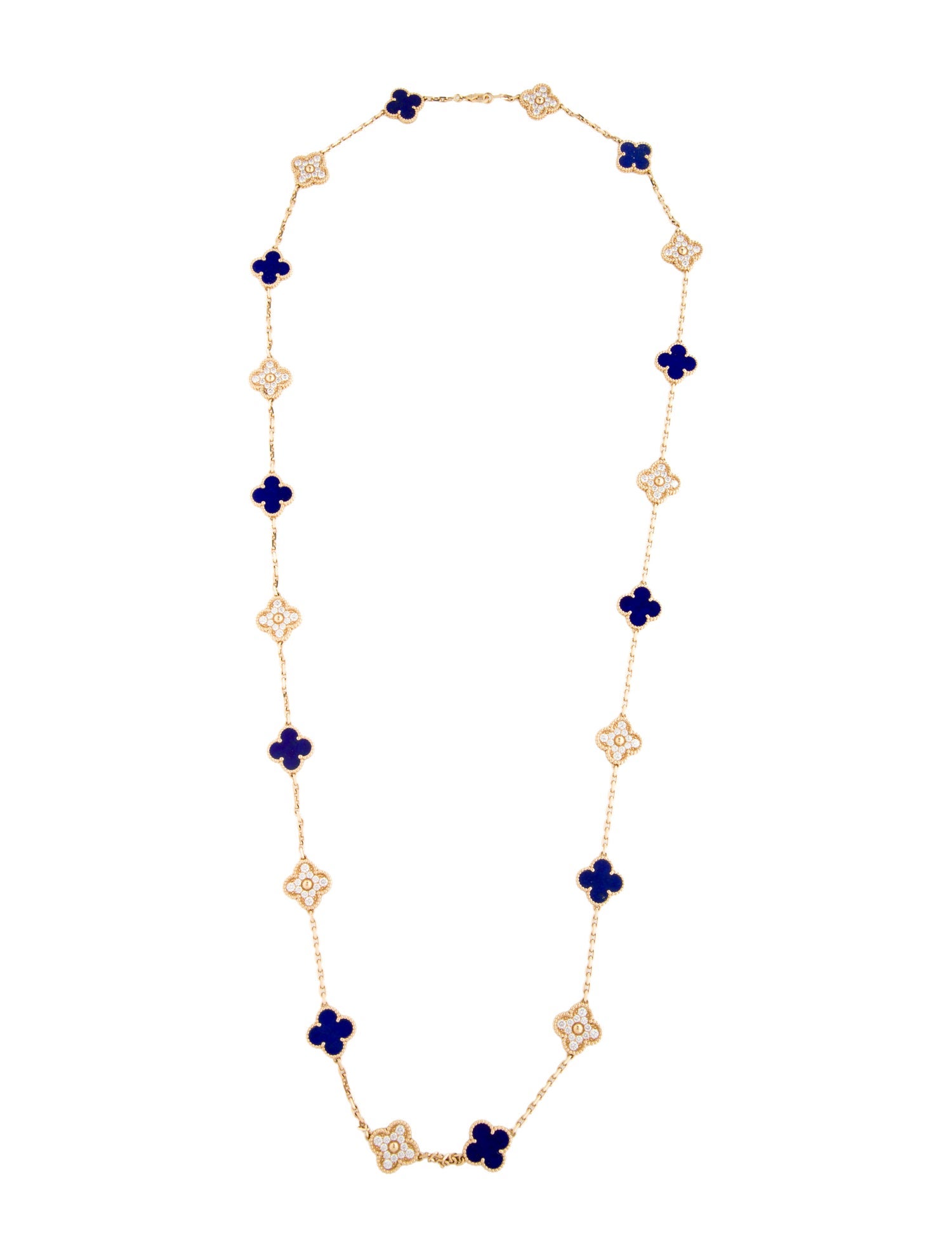 【中古】2020 Limited Edition Vintage Alhambra Long Necklace, 20 Motifs（Excellent）